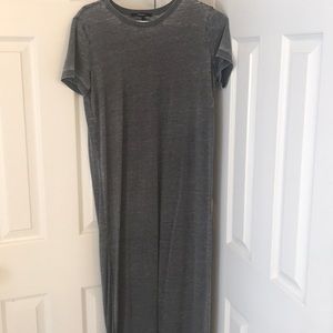 Charcoal color T-shirt dress